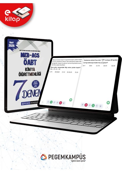2025 Meb-Ags-Öabt Kimya Öğretmenliği Tamamı Çözümlü 7 E-Deneme