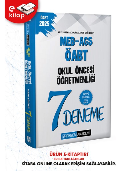 2025 Meb-Ags-Öabt Okul Öncesi Öğretmenliği Tamamı Çözümlü 7 E-Den