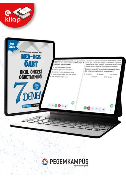 2025 Meb-Ags-Öabt Okul Öncesi Öğretmenliği Tamamı Çözümlü 7 E-Den modelleri