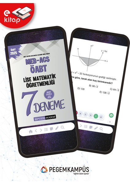 2025 Meb-Ags-Öabt Lise Matematik Öğretmenliği Tamamı Çözümlü 7 E-