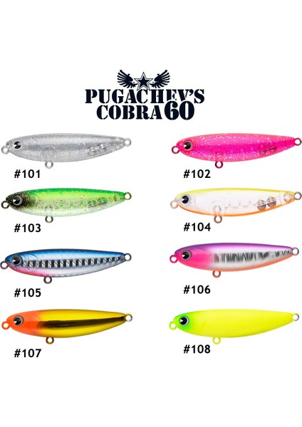 Pugachevs Cobra 60MM 6gr Suni Yem fiyatları