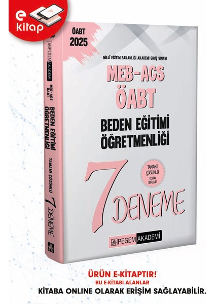 2025 Meb-Ags-Öabt Beden Eğitimi Öğretmenliği Tamamı Çözümlü 7 E-D