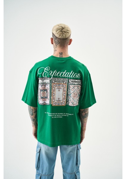 Erkek Expectation Nakışlı Oversize T-Shirt Benetton modelleri