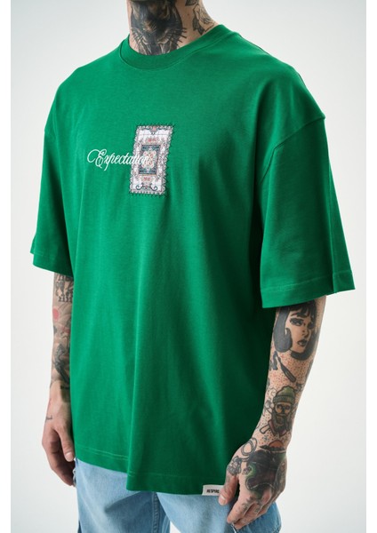 Erkek Expectation Nakışlı Oversize T-Shirt Benetton fırsatları