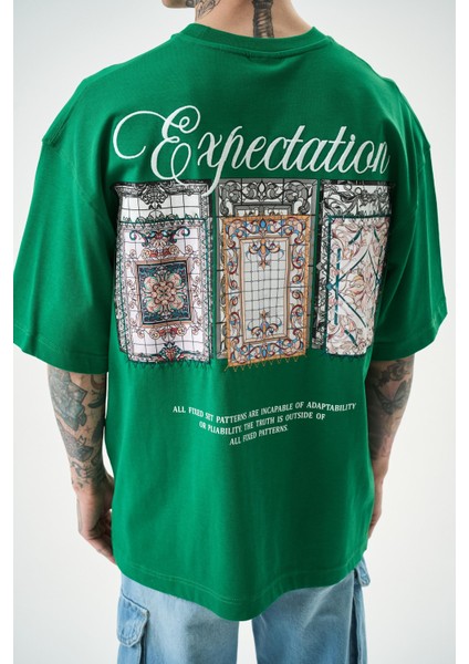 Erkek Expectation Nakışlı Oversize T-Shirt Benetton indirimleri