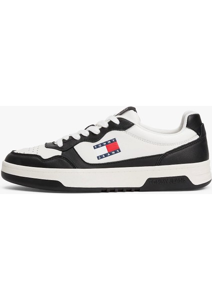 Erkek Deri Siyah Sneaker