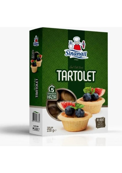 Tartolet 220 gr 18 Adet*