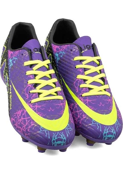 Krampon - Mor/sarı/desenli