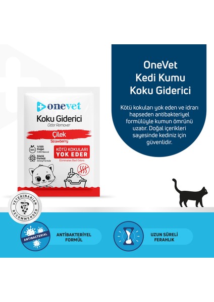 Kedi Kumu Koku Giderici Çilek Kokulu 25 gr. OC203B15 fiyatları