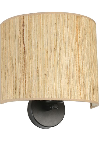 Yeni Bambu Pilli 010 Abajurlu Oval Aplik