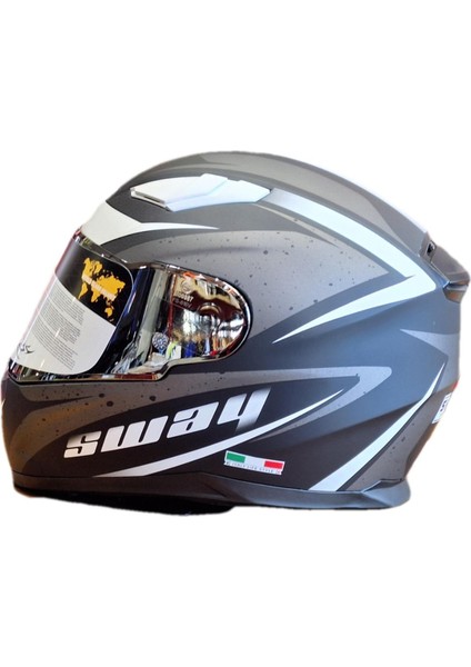 Kask Sway Full Face SW-816 Mat Black White