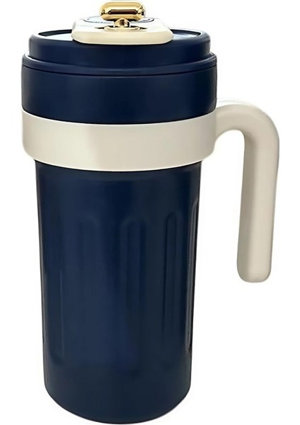 304 Paslanmaz Çelik 700 ml Kulplu Derece Göstergeli Termos Bardak Mug - AL5023