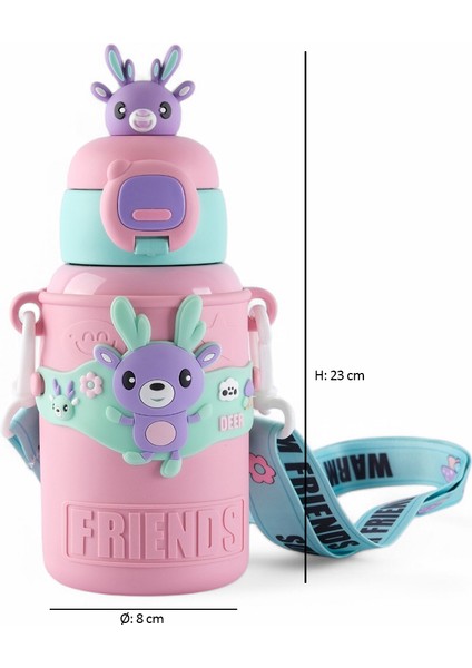 316 Paslanmaz Çelik Çocuk Termosu, Karikatür Hayvanlar Öğrenci Termosu (Ithal) fiyatları