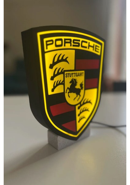 Porsche Logolu Dekoratif LED Işık fiyatları