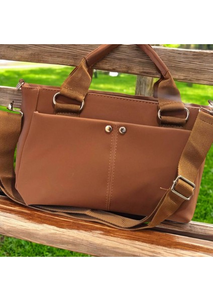 Kadın Saten Kumaş 3 Gözlü El,omuz ve Çapraz Çanta