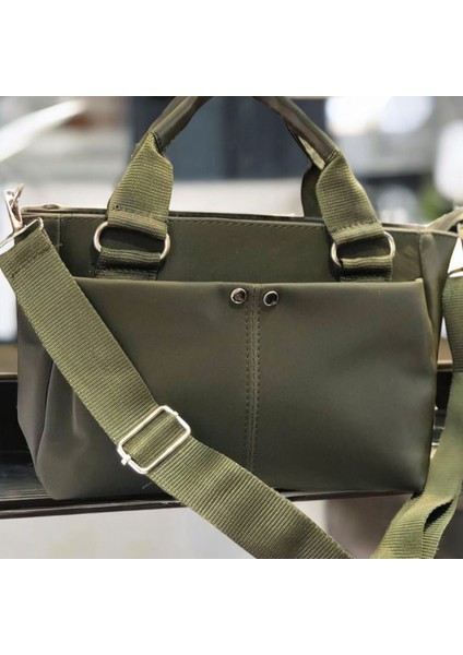 Kadın Saten Kumaş 3 Gözlü El,omuz ve Çapraz Çanta