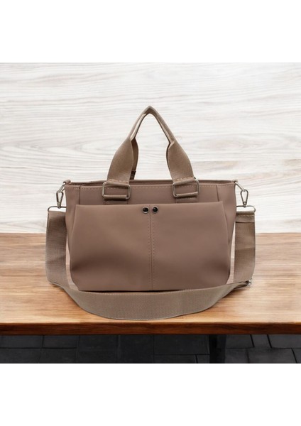 Kadın Saten Kumaş 3 Gözlü El,omuz ve Çapraz Çanta