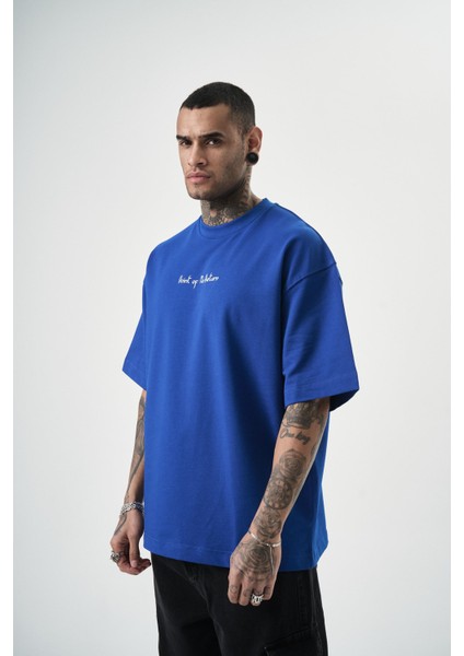 Erkek Return Nakışlı Oversize T-Shirt Saks fiyatları