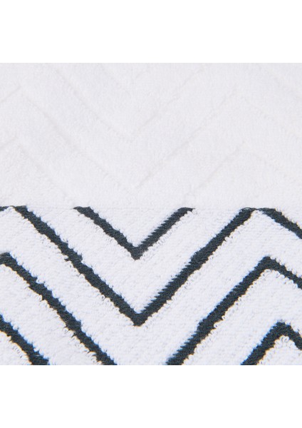 Soft Wave Banyo Havlusu - Beyaz - 70X140 cm