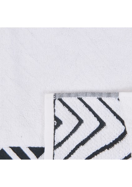 Soft Wave Banyo Havlusu - Beyaz - 70X140 cm