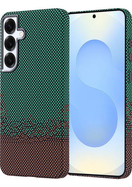 Samsung Galaxy S25 Plus Uyumlu Kılıf Aramid Fiber Karbon Görünümlü Ultra 0,5mm Ince Desenli Kapak