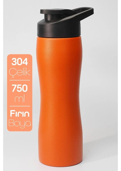 Paslanmaz Çelik Matara - 304 Çelik Spor Suluk Bpa Içermez Taşınabilir Tasarım - Turuncu Renk fiyatları