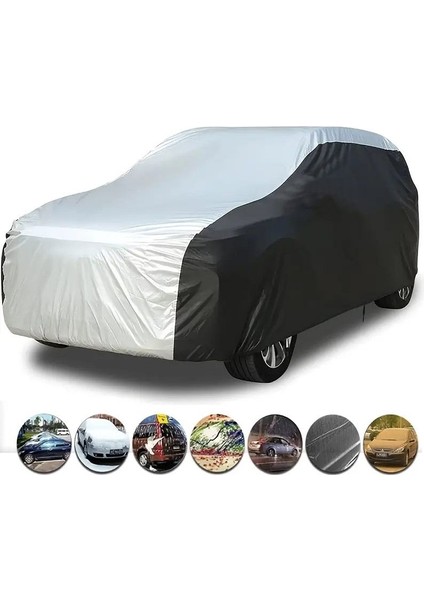 Mını Hardtop Uyumlu Araba Brandası,oto Araba Örtüsü,çadır Gri-Siyah