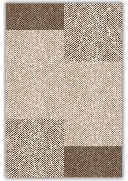 Goemetrik Dikdörtgen Desenli Halı Balıksırtı Kırçıllı Halı Kahverengi Halı Salon Halısı Oturma Odası Halısı fiyatları