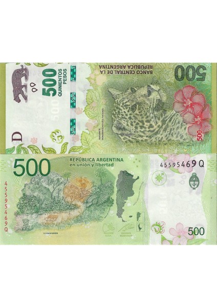 Arjantin Hatıra 500 Pesos Yabancı Kağıt Para Çil (Unc) Koleksiyon Para
