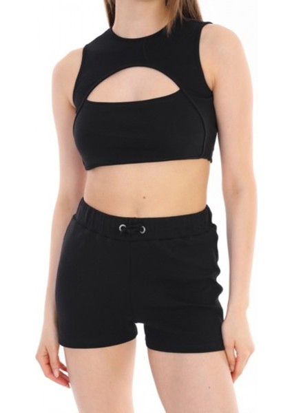 %100PAMUK Şort Crop Takım