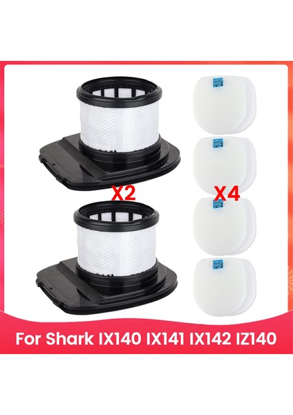 6 Adet Elektrikli Süpürge Filtre Takımı Shark IX140 IX141 IX142 IZ140 Elektrikli Süpürge Aksesuarları Yedek Parçaları (Yurt Dışından)