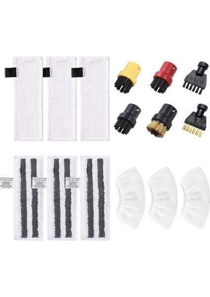 Karcher Buharlı Temizleyici Easyfix Sc 2, Sc 3, Sc 4, Sc 5 Için Buharlı Temizleyici Aksesuar Seti Paspas Bezi Fırça Ucu (Yurt Dışından)