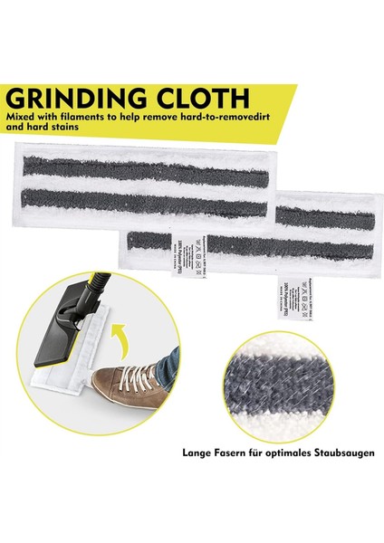 Karcher Buharlı Temizleyici Easyfix Sc 2, Sc 3, Sc 4, Sc 5 Için Buharlı Temizleyici Aksesuar Seti Paspas Bezi Fırça Ucu (Yurt Dışından) fiyatları