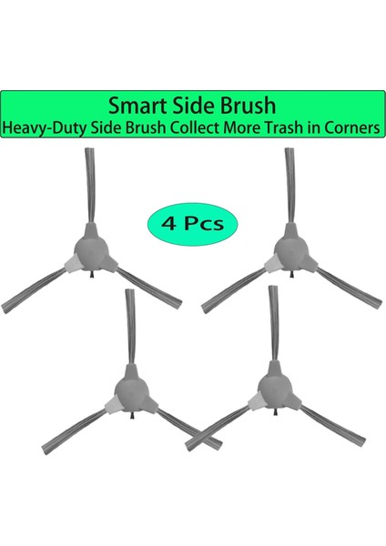 Loorow AT800 Aksesuarları 3'ü 1 Arada Robot Süpürge Ana Fırça Yan Fırça Filtre Paspas Pedi Toz Torbası Için Yedek (Yurt Dışından) fiyatları