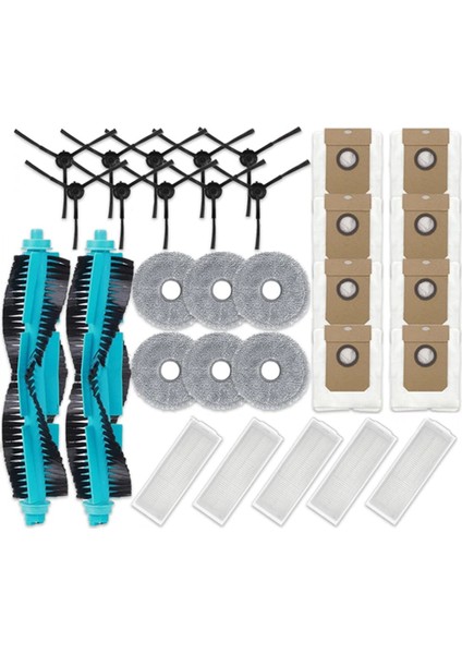 Cecotec Conga 11090 Spin Revolution Robot Süpürge Parçaları Silindir Yan Fırça Hepa Filtre Paspas Bezi Toz Torbaları (Yurt Dışından)