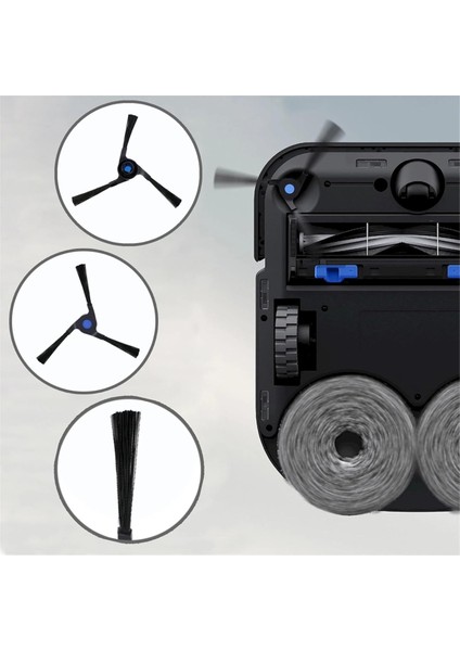 Ecovacs Deebot X2 Omni / X2 / X2 Pro / DEX86 Robot Süpürgeler Için Yedek Aksesuar Seti, Ana Fırça, Yan Fırçalar, Filtre (Yurt Dışından)