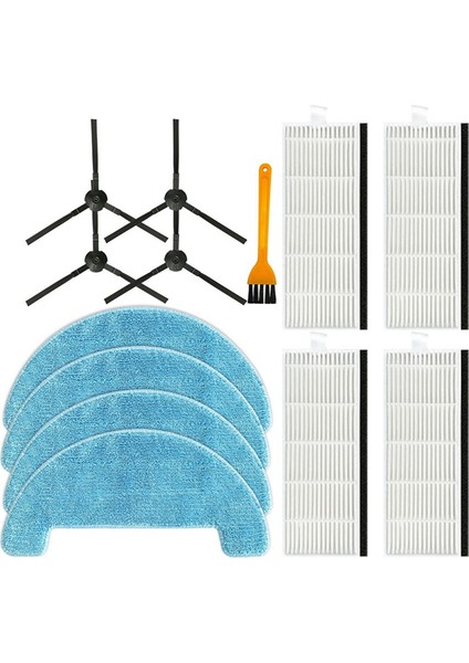 360 Smartaı C50 G50 Robot Süpürge Yedek Parça Aksesuarları Yan Fırça Hepa Filtre Paspas Bezi (Yurt Dışından)