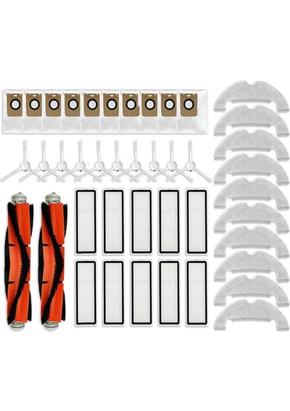 Xiaomi Dreame D10 Plus RLS3D Robot Süpürge Ana Fırça Yan Fırça Hepa Filtre Paspas Pedi Yedek Parçaları ile Uyumludur (Yurt Dışından)