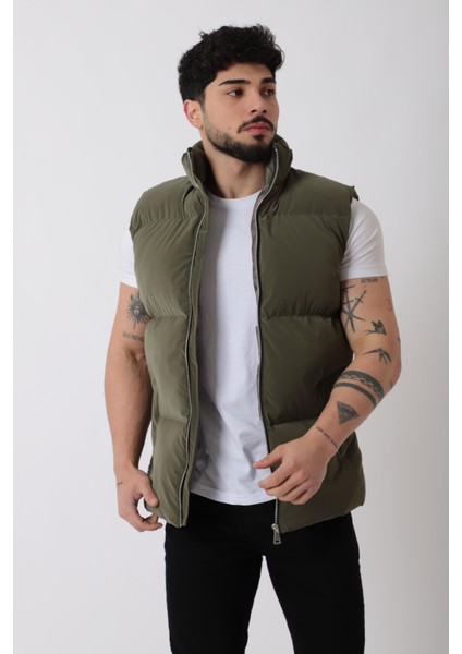 Dik Yaka Demir Fermuarlı Nova Yelek VKS_60325