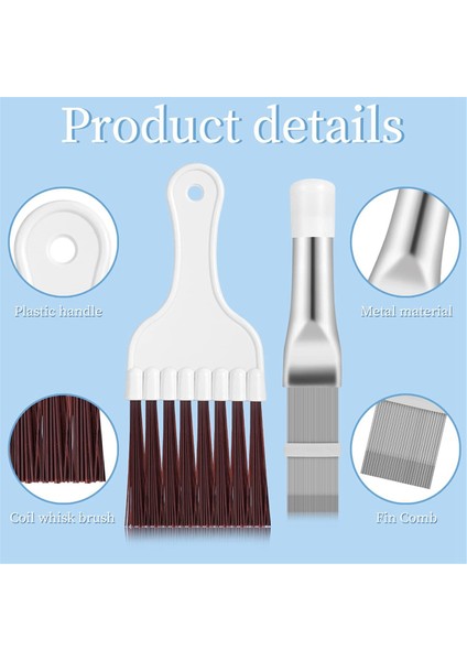 5'i 1 Arada Set Klima Kondansatör Fin Tarağı, Bobin Temizleyici Paslanmaz Çelik Fin Tarağı, Buharlaştırıcı Temizleme Fırçası (Yurt Dışından) modelleri
