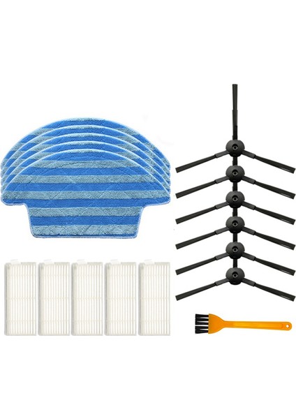Hepa Filtre Yan Fırça Mop Bezleri Filtre Ilife V55 Pro Robot Süpürge Yedek Aksesuarları (Yurt Dışından)