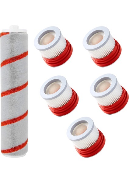 Xiaomi Dreame V9 V9P V10 El Tipi Elektrikli Süpürge Aksesuarları Parça Kitleri 6 Parça (1 Adet Rulo Fırça) Için Hepa Filtre Rulo Fırça Yedekleri (Yurt Dışından)