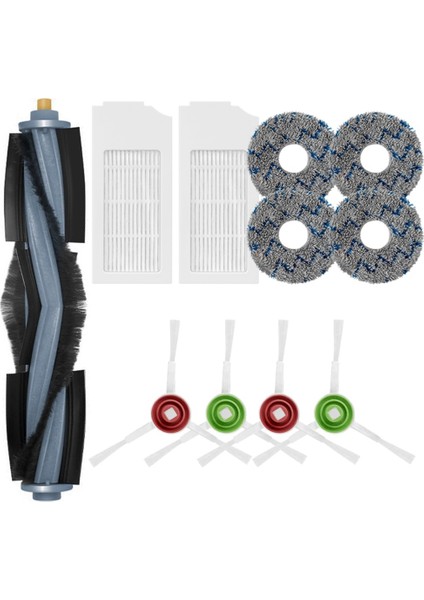 Ecovacs Deebot T10/T10 Turbo Parçaları Hepa Filtre Ana Yan Fırça Paspas Pedi Robot Süpürge Yedek Aksesuarı (Yurt Dışından)