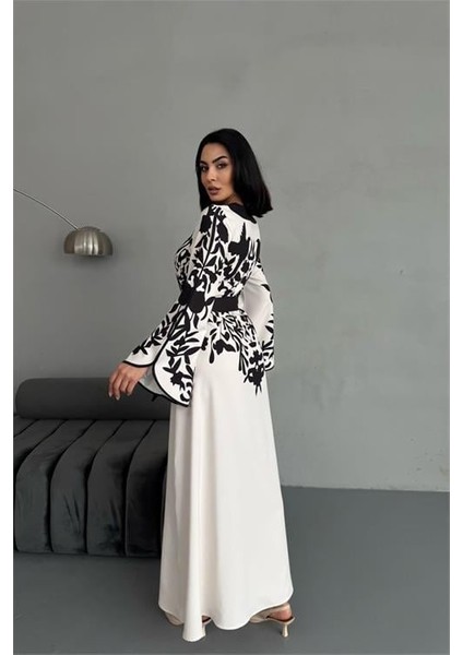 Dipmoda Kadın Atlas Kumaş Düğme Detaylı Elbise DPMS2507 fırsatları