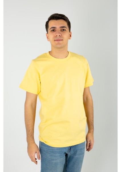 Kesik Etiket Za** Bisiklet Yaka T-Shırt Sarı fiyatları