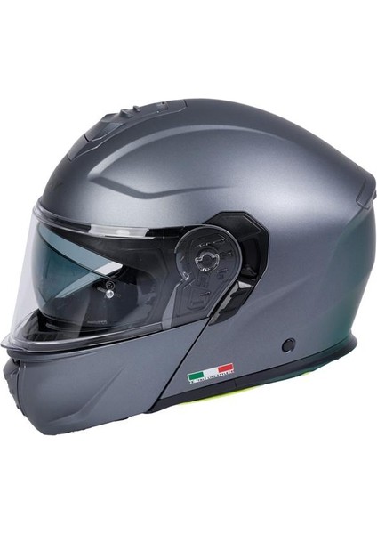 Kask Sway Sw 917 Solid Çene Açılır Matt Grey