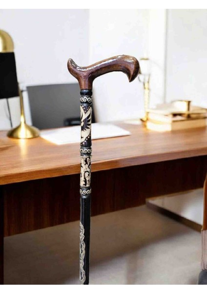 Devrek Bastonu Özel Işlemeli Kızılcık Ağacı