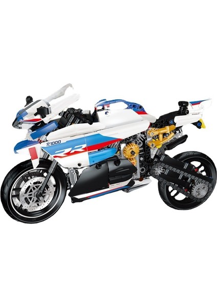 Harley Bmw Motosiklet Yapı Taşı Modeli Bulmaca Montajlı Oyuncak Araba (Yurt Dışından)