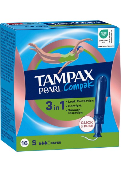 Pearl Compak Tampon Super 16'lı