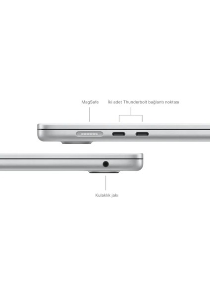 MacBook Air M3 24GB 512GB SSD macOS 15" Taşınabilir Bilgisayar Gümüş MC9J4TU/A